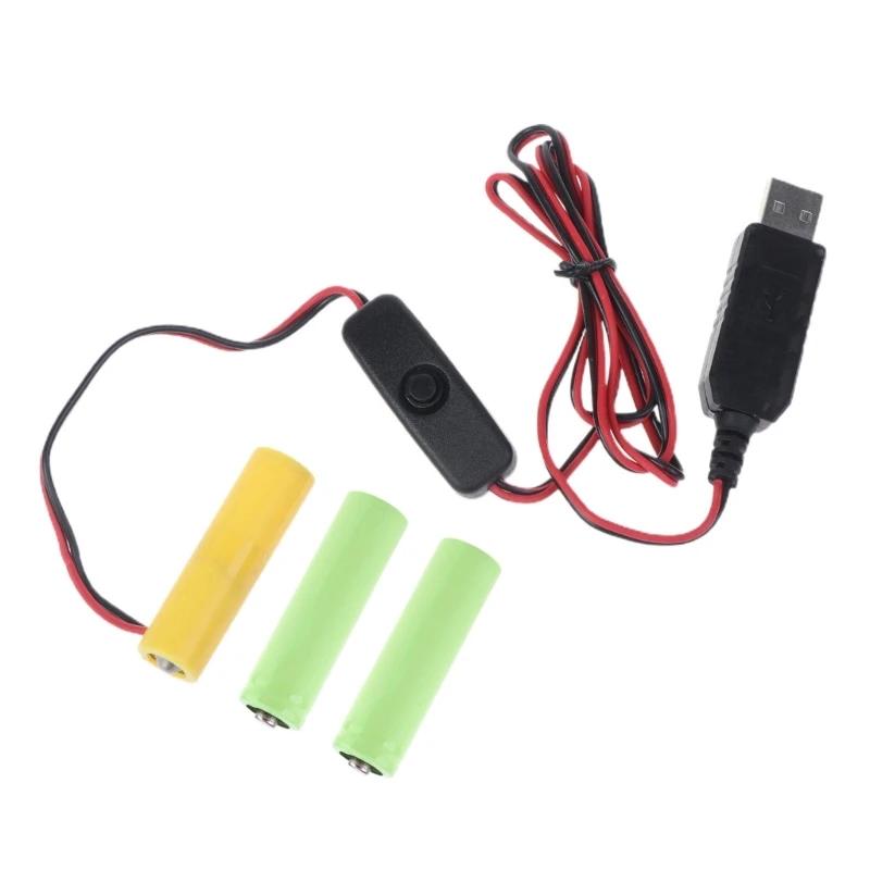 Iioio  ̺  USB 4.5V AA  ͸  ̺ (ġ ) 3pcs AA LR6 ͸ ü